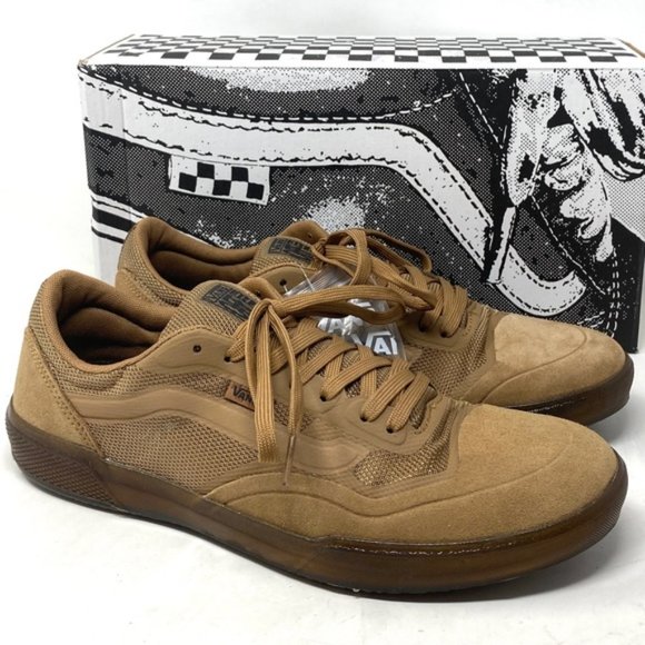 VANS AVE Tobacco Gum Skate Sneaker Canvas Suede Shoes Womens Low Top VN0A5JIBLV9 - Picture 4 of 11